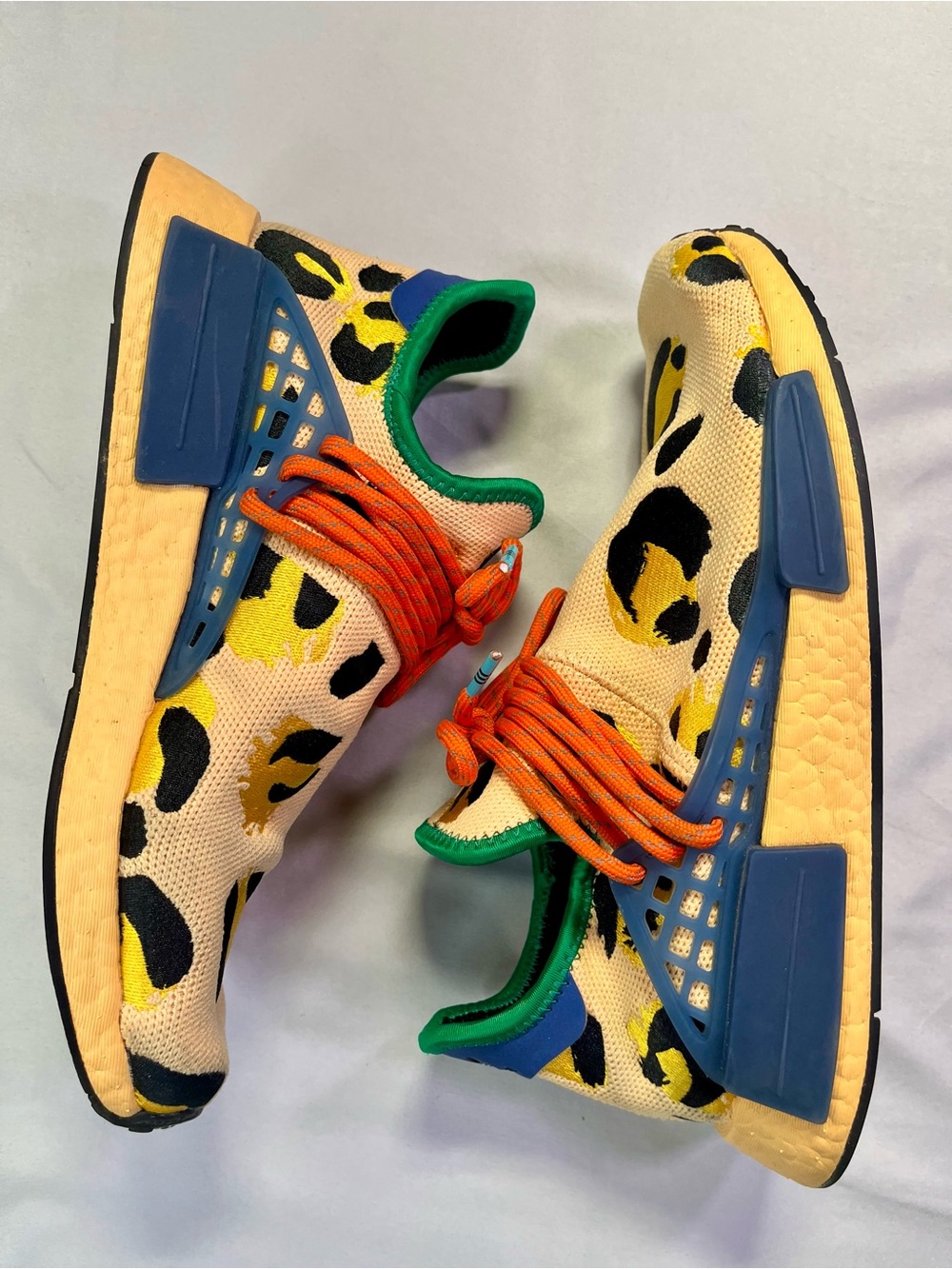 Pharrell X Adidas NMD Human Race Animal Print Cheetah Running Shoes Sneakers 8 - Picture 15 of 15